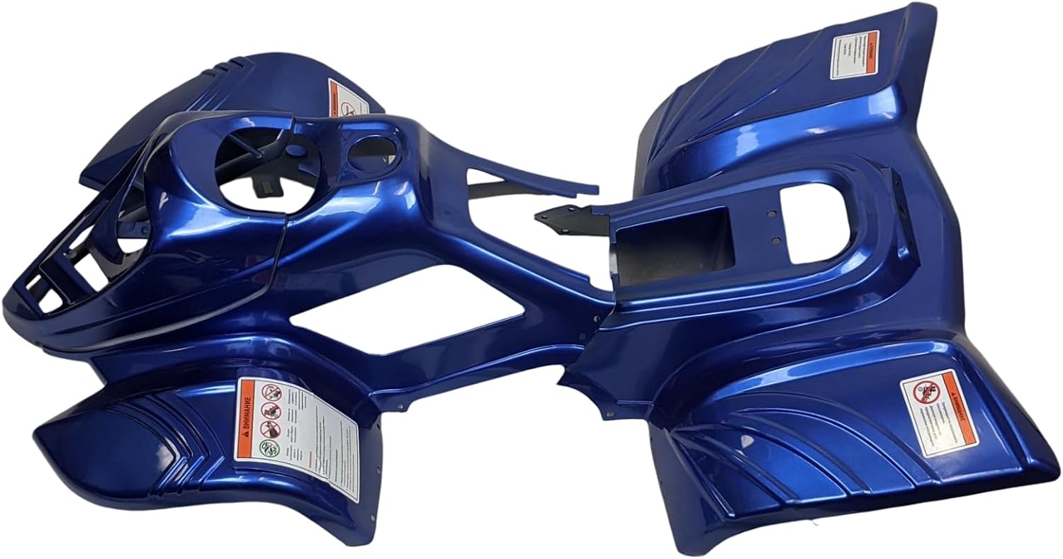 RedCap 2-Piece ATV Body Plastic Fender Front Rear Kit for Taotao ATA110B ATA110B1 Boulder B1 Eagle 110 Coolsports Peace SunL MotoTec Mudcat Kids 110cc ATV Quads (Blue)