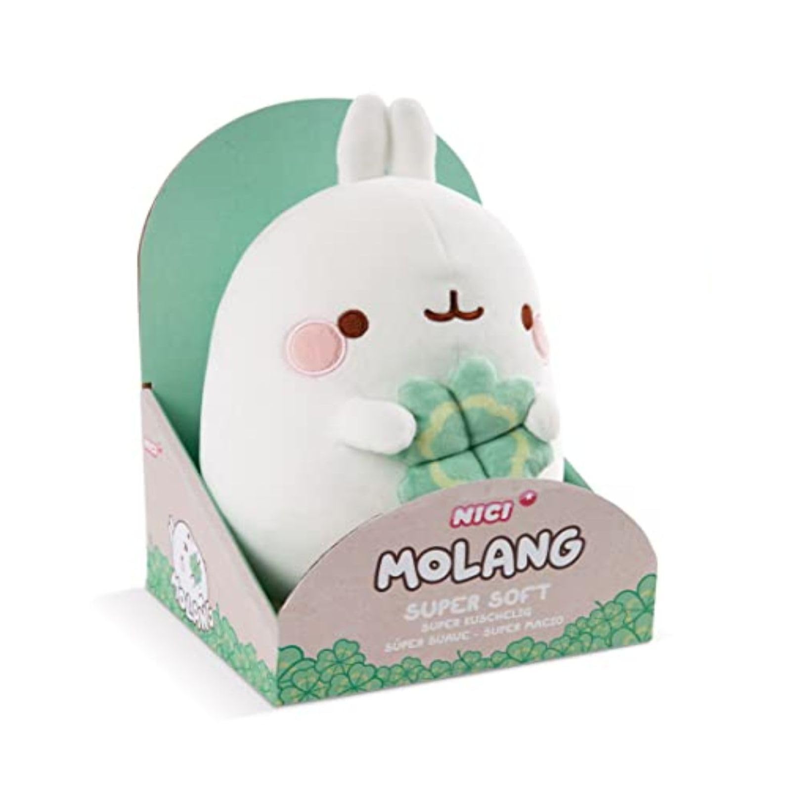 NICI Soft Toy MOLANG with cloverleaf 24cm in gift packaging