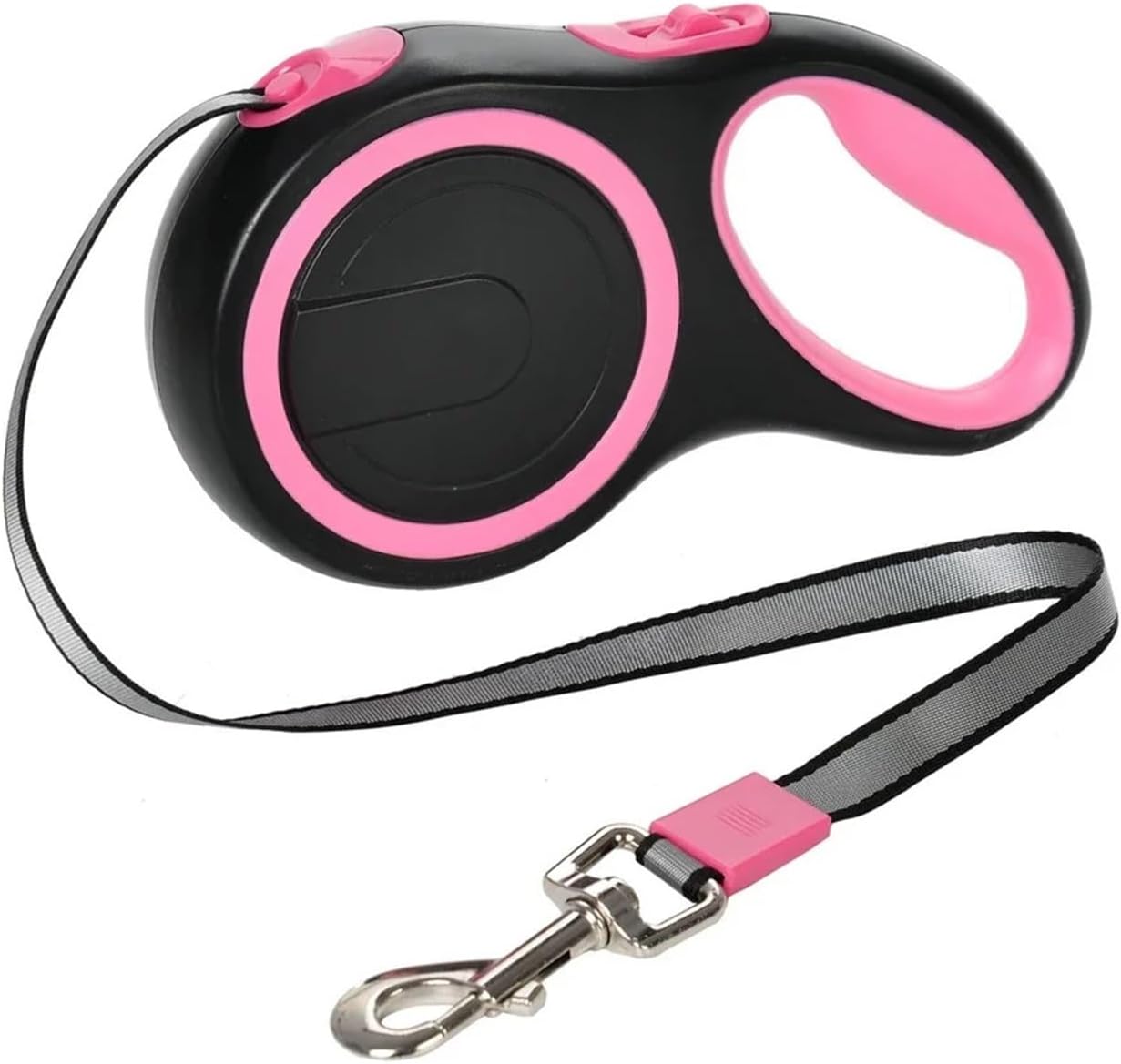 8M Retractable Pet Leash Universal Compatible with Cats Dogs Hiking Running(Rose Red-1128,8m)