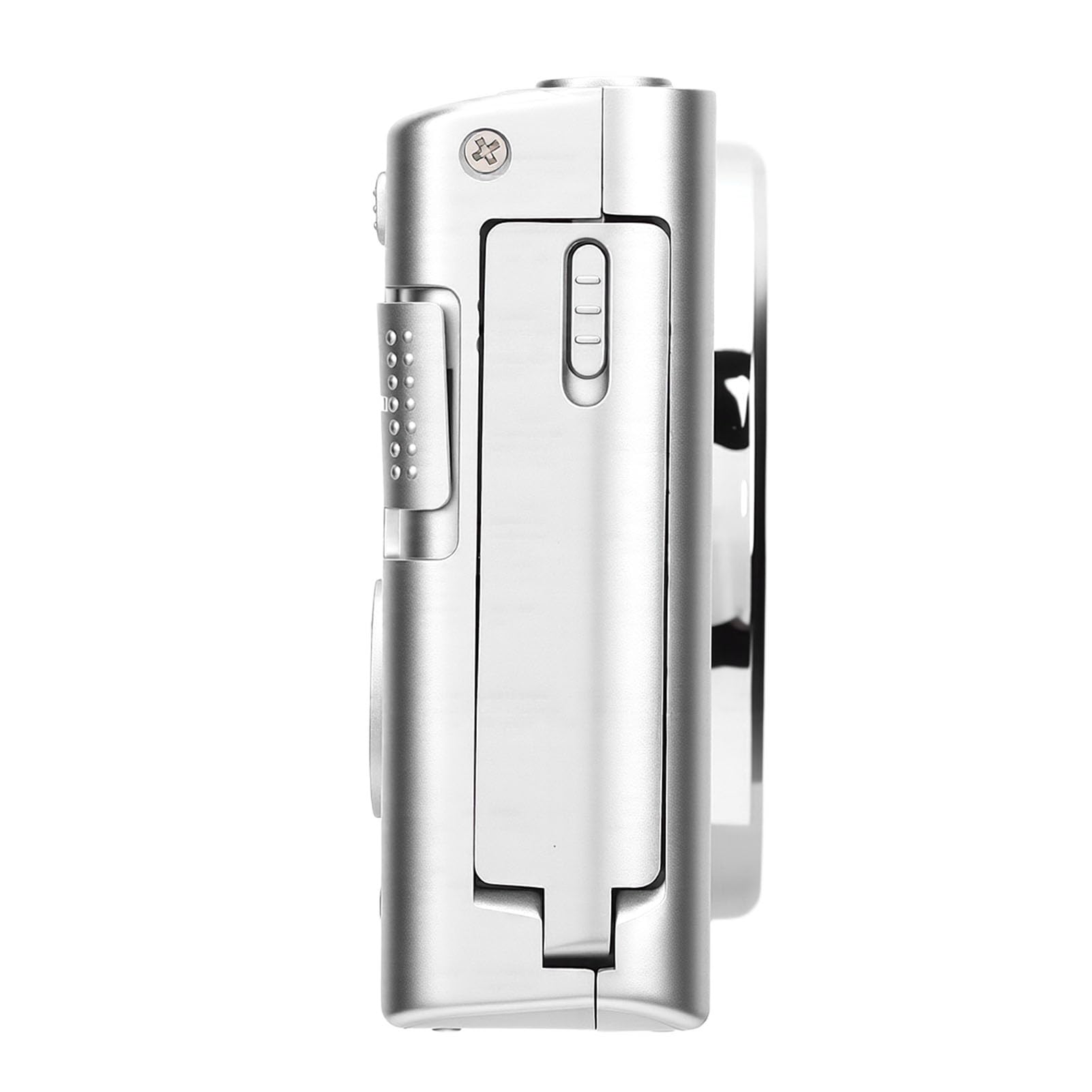 Fabater Fotocamera Digitale 4K per Fotografia, Fotocamera per Vlogging da 48 MP con Schermo LCD da 2,8 Pollici e Zoom 16X, Fotocamere da Viaggio Compatte per Adolescenti Adulti (SILVER)