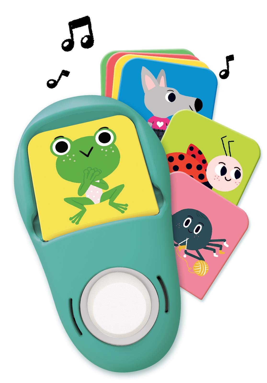 Nathan - Coucou Les Animaux - Jeu D'Éveil Sonore et Musical - 20 Comptines À Écouter - Jeu Educatif Electronique - 3 Modes de Jeu - Découverte, Questions, Écoute - À partir de 2 Ans