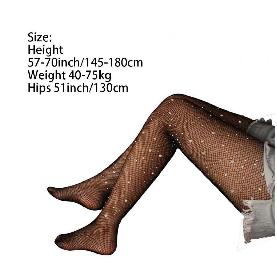 Amazon.co.jp: Gediio 網ストッキング 網タイツ ラインストーン
