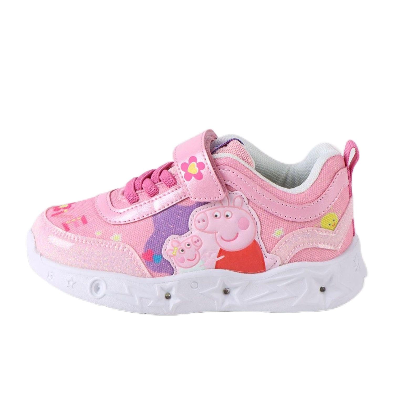 Deportivas Peppa Pig con Luces Suela Ligera de EVA - Zapatillas Peppa Pig Cómodas para Niño y Niña