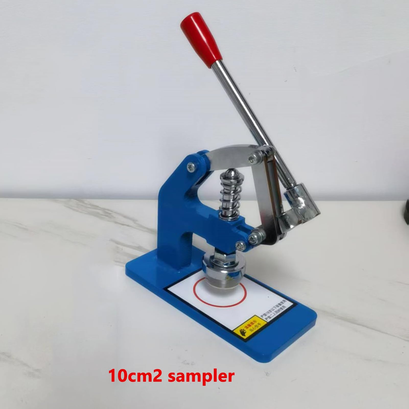 Máquina de Corte de Cuero, troqueladora Manual con Cuchilla de 35,7 mm, Grosor de 0 a 10 mm, Herramienta de muestreo por presión para pancartas, Lonas y Telas publicitarias.