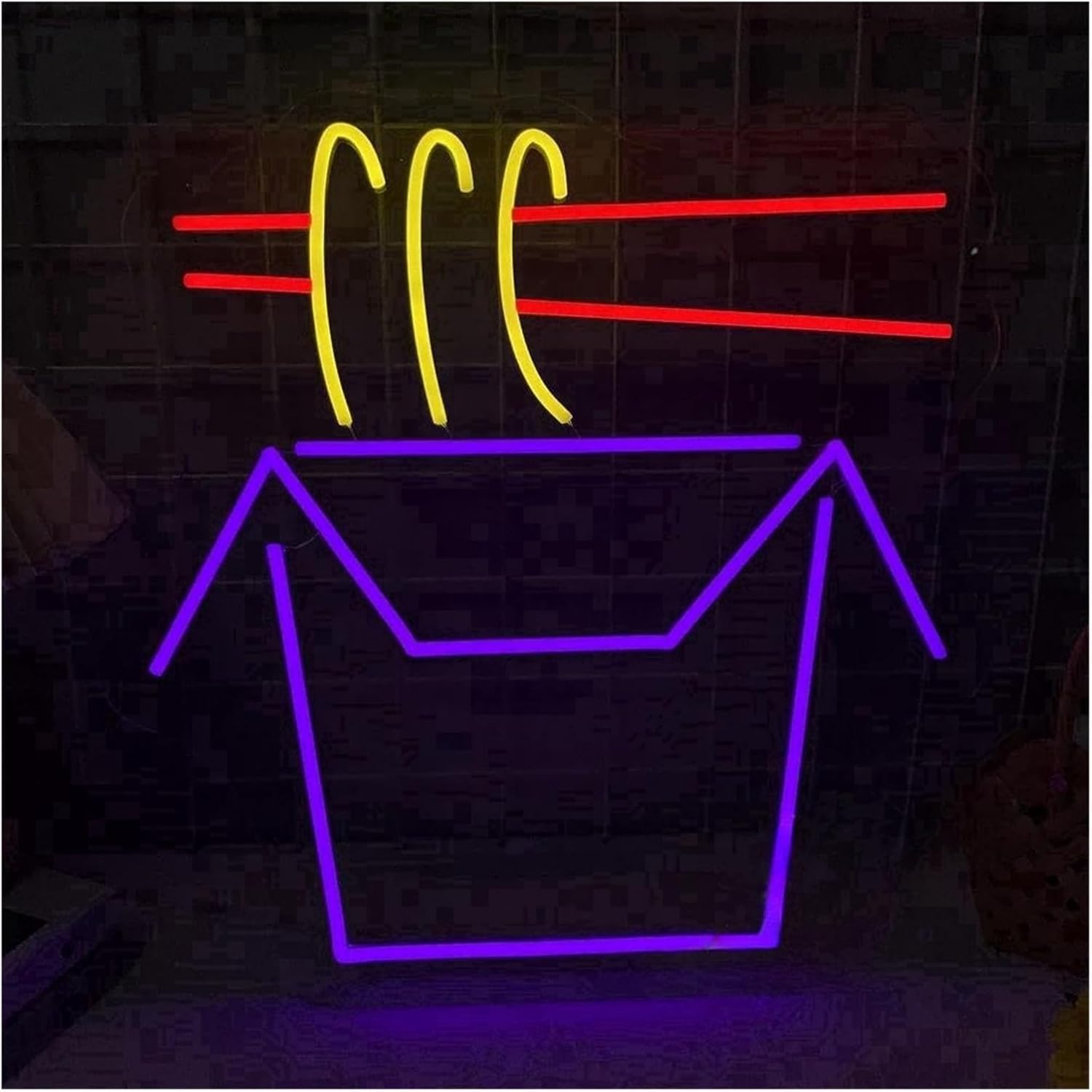 Insegna al neon per decorazioni murali, sala d'arte per cucina, insegne luminose per ristoranti(40cmx40cm)