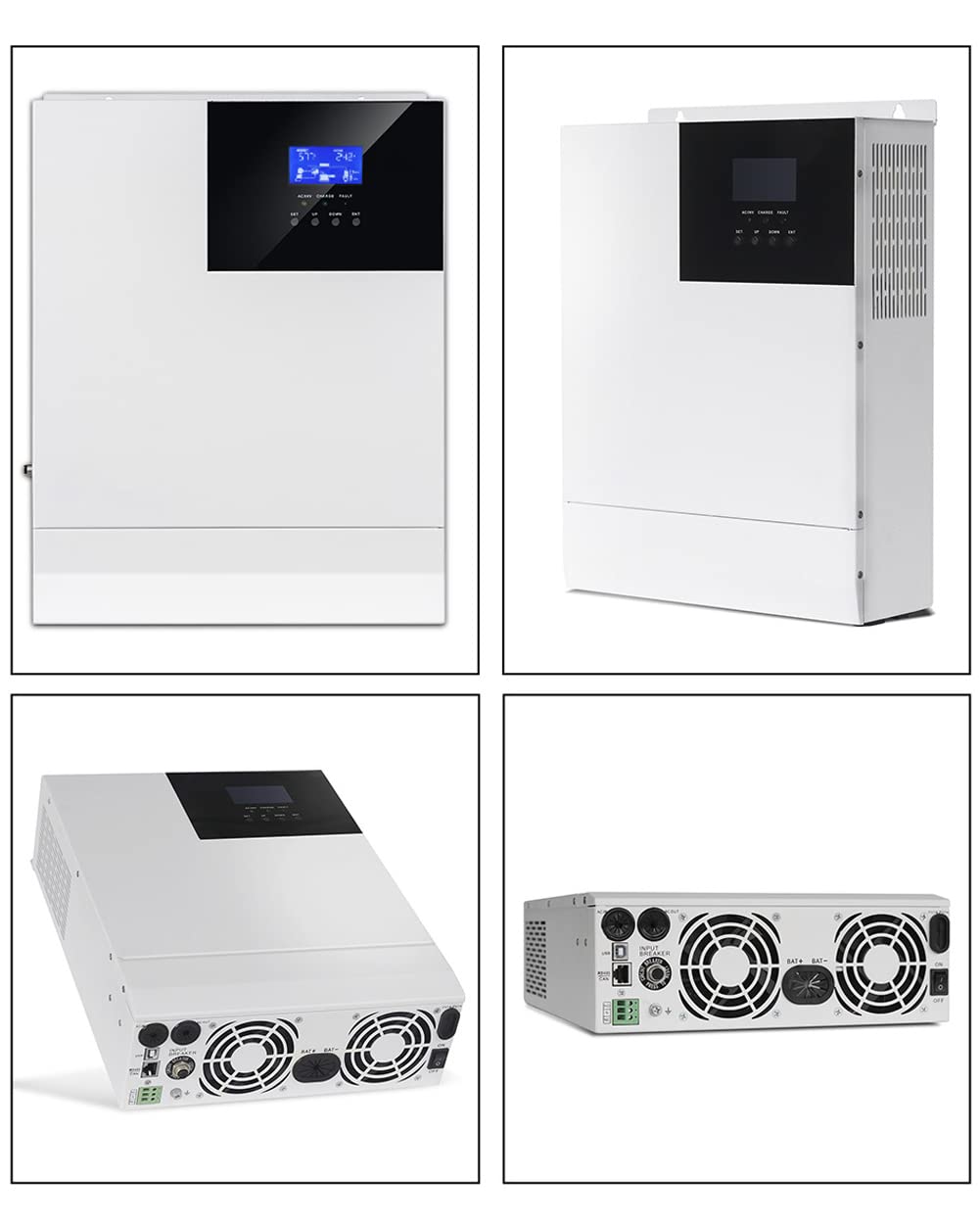 Amazon.co.jp: 3000W ソーラー ハイブリッド インバーター、24V DC