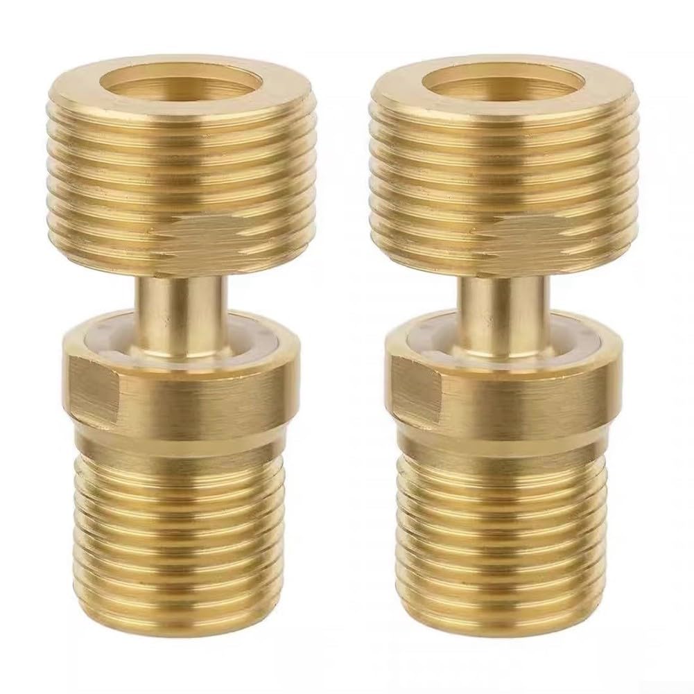 Besttoolifes Codo de ducha giratorio de 360° de cobre, ángulo ajustable, tornillo excéntrico, conector montado en la pared para baño, cocina (2 unidades)