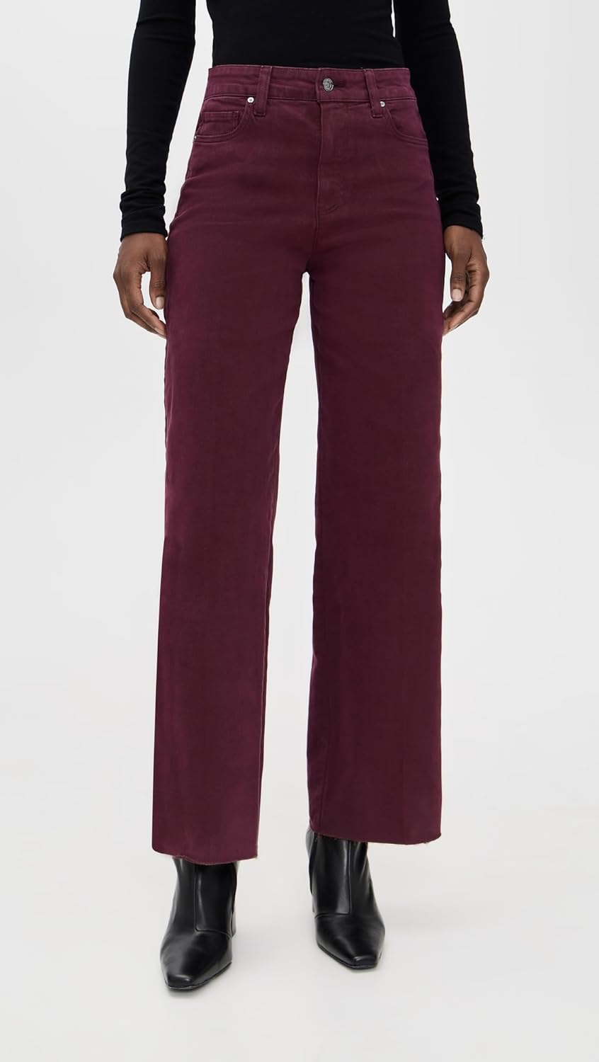 PAIGE Women's Anessa Jeans with Raw Hem 31" - Image 2