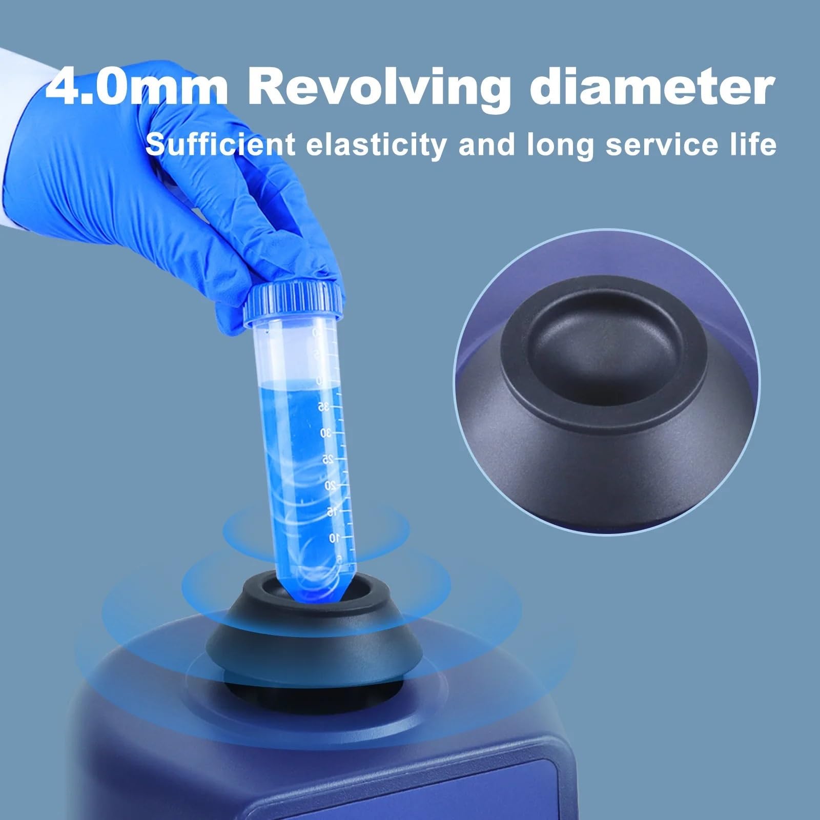 Agitador magnético, Mezclador de vórtice orbital eléctrico laboratorio velocidad fija 3000 rpm, agitador botellas líquido for tubos ensayo tinta MX-F