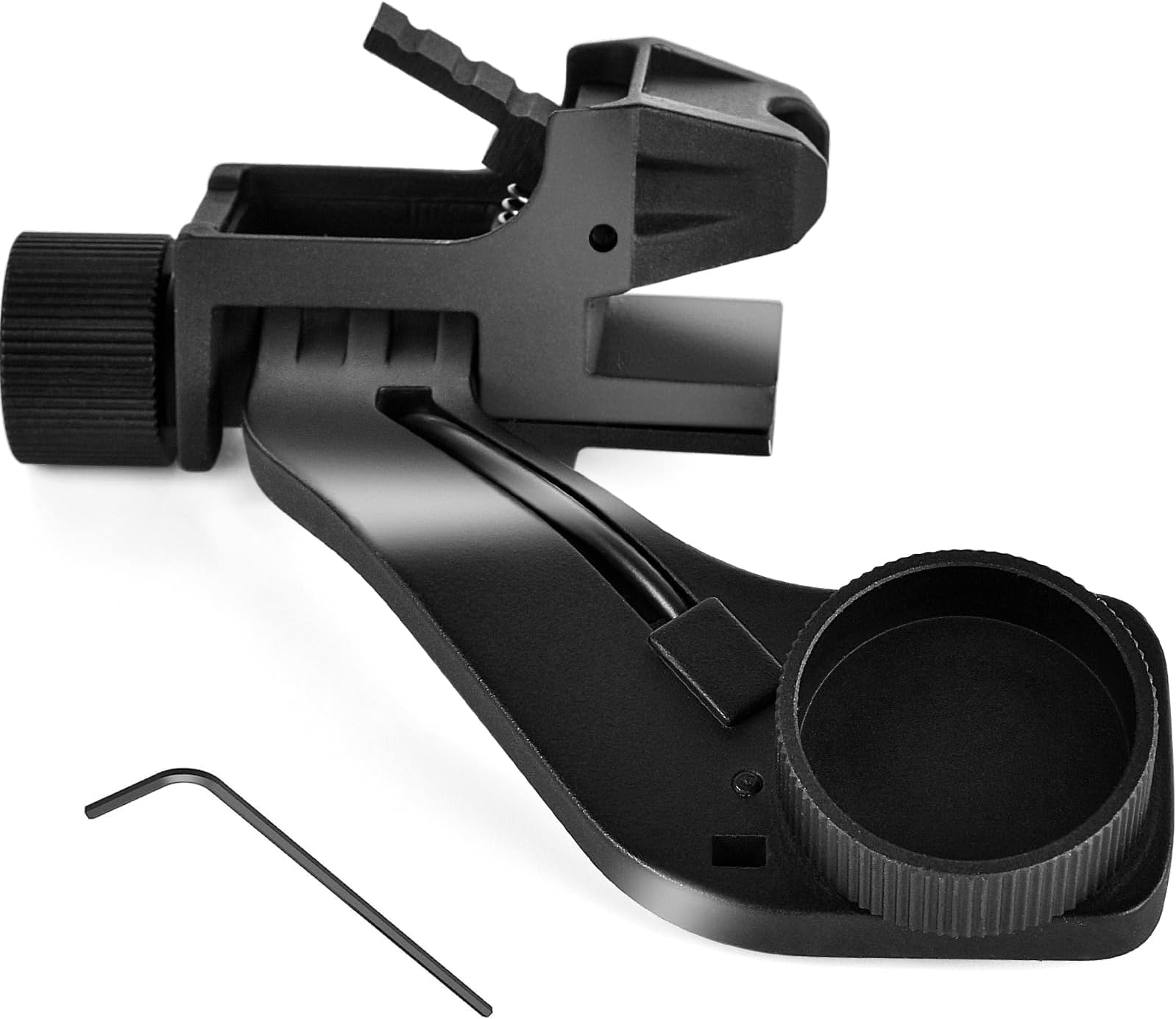 Aluminum Alloy J-Arm Headset Adapter PVS 14 Night Vision Mount, Rhino Mount Compatible With All Models of PVS14 Night Vision Goggles NVG, Black