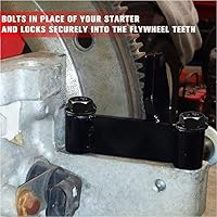 Vista 2 de Chelhead LS - Herramienta de bloqueo para volante de acero, óxido negro, herramienta de bloqueo de placa flexible compatible con motor Chevy LS 1 2