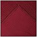 Better Trends Jullian Collection is Super Soft and Light Weight in Bold Stripes Design 100% Cotton Tufted Unique Luxurious Machine Washable Tumble Dry, Standard Sham, Burgundy