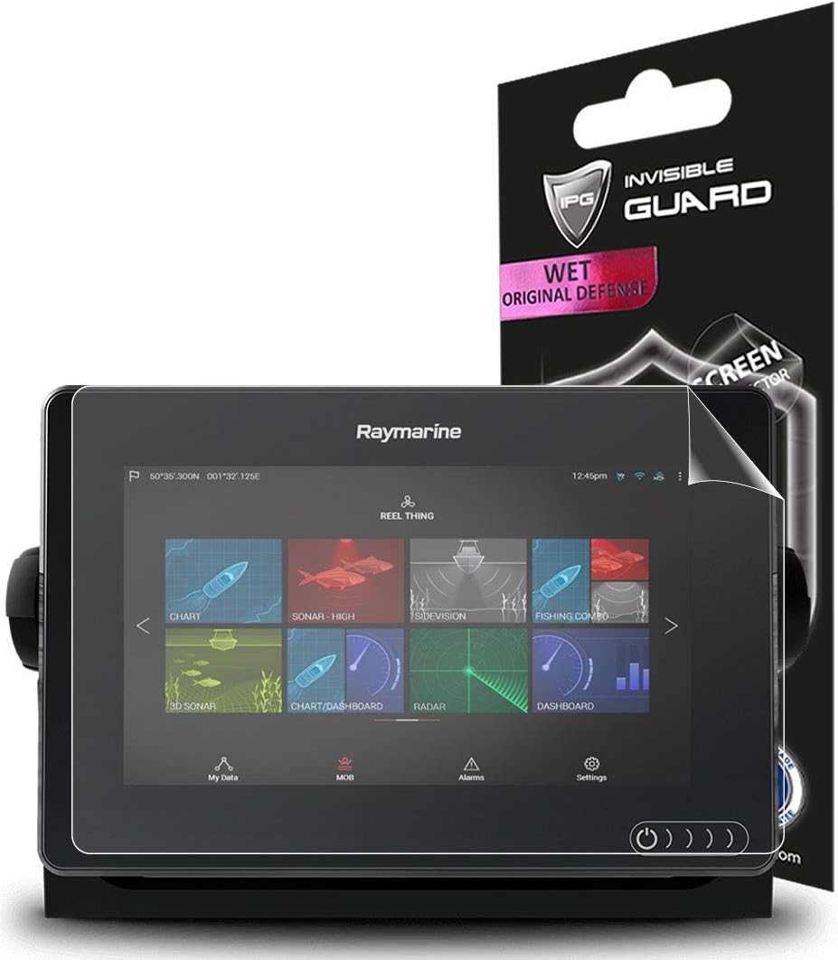 IPG for Compatible with RAYMARINE Axiom 9" RV Screen Protector Fish Finder Invisible Film Guard Cover Free Lifetime Replacement Warranty Bubble -Free for Axiom 9