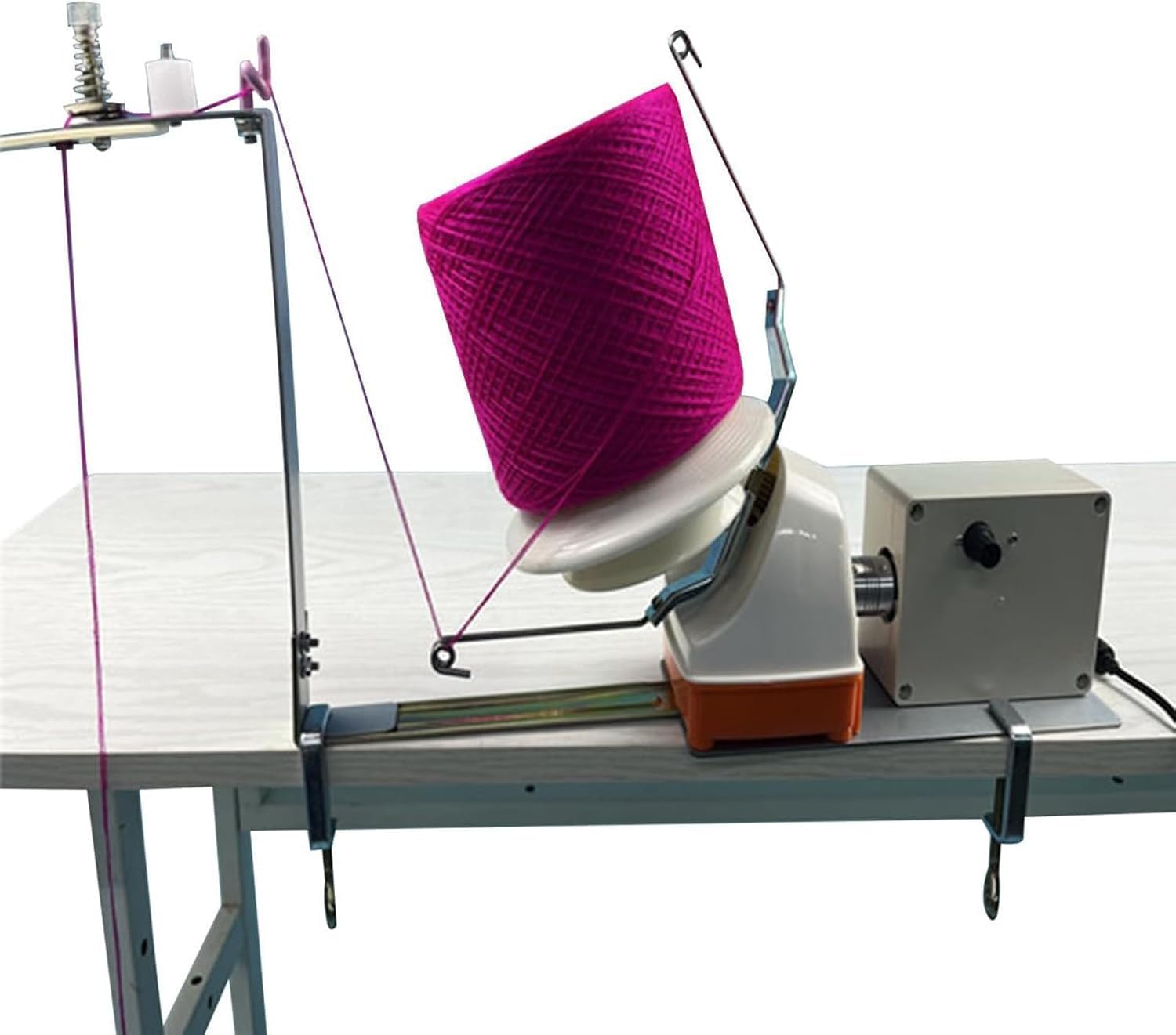 Ltzygmion Electric Yarn Winder, Knitting Wool Winder With Counter, Adjustable Speed, Circle Countable, Capacity 500G, For Metal Yarn, Wool Cord,Nylon