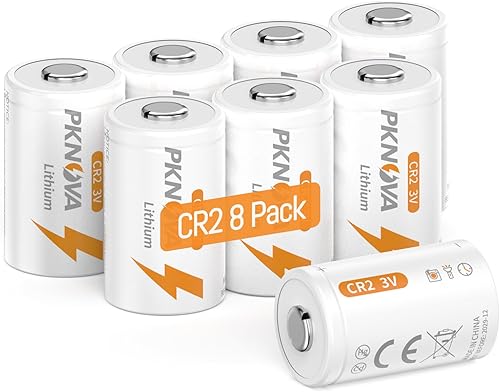 PKNOVA - Batería CR2, 8 baterías de litio CR2 de 3 V para telémetro de golfobservador lásercámaraslinternas