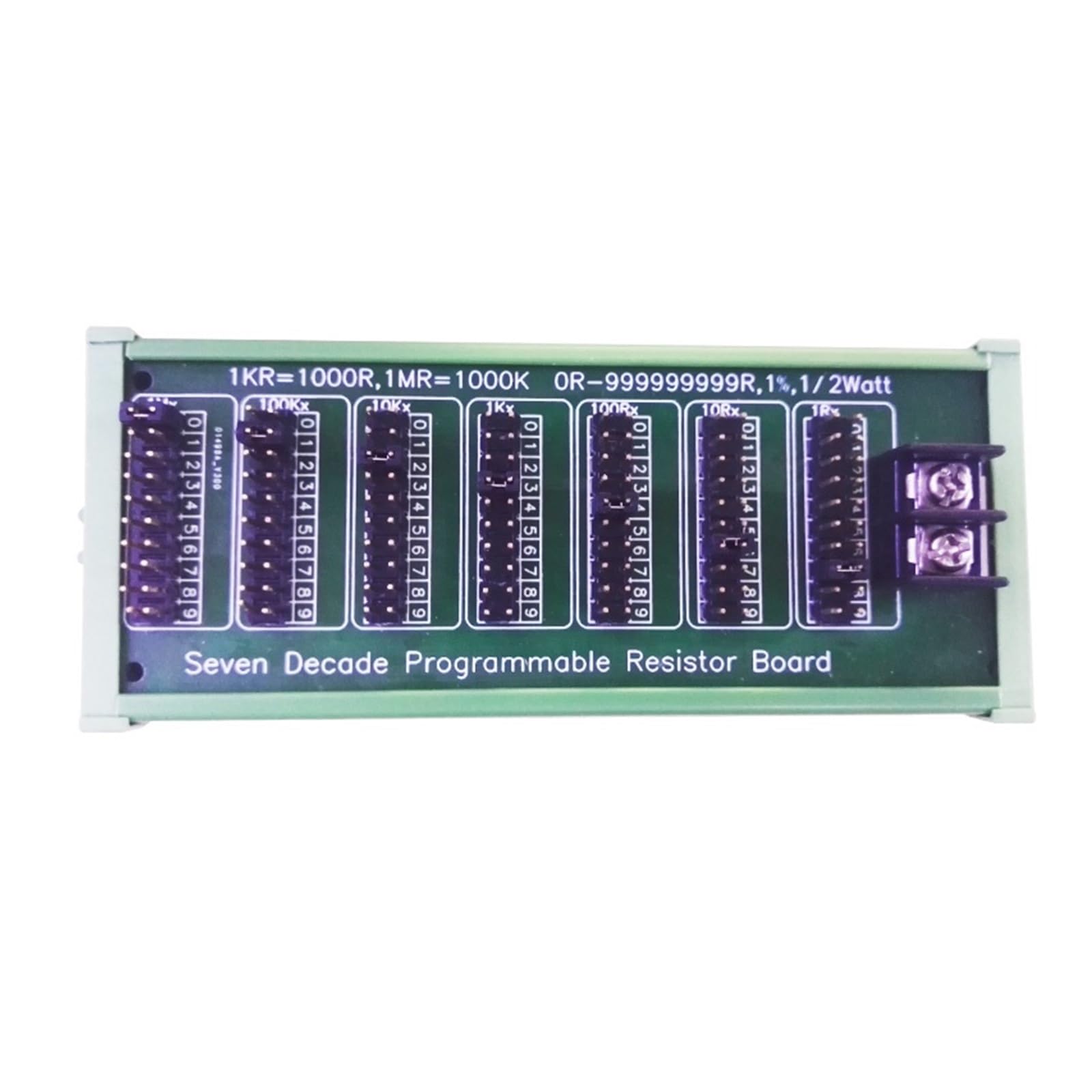Placa de resistencia programable para simulación de circuitos en bancos de prueba 7
