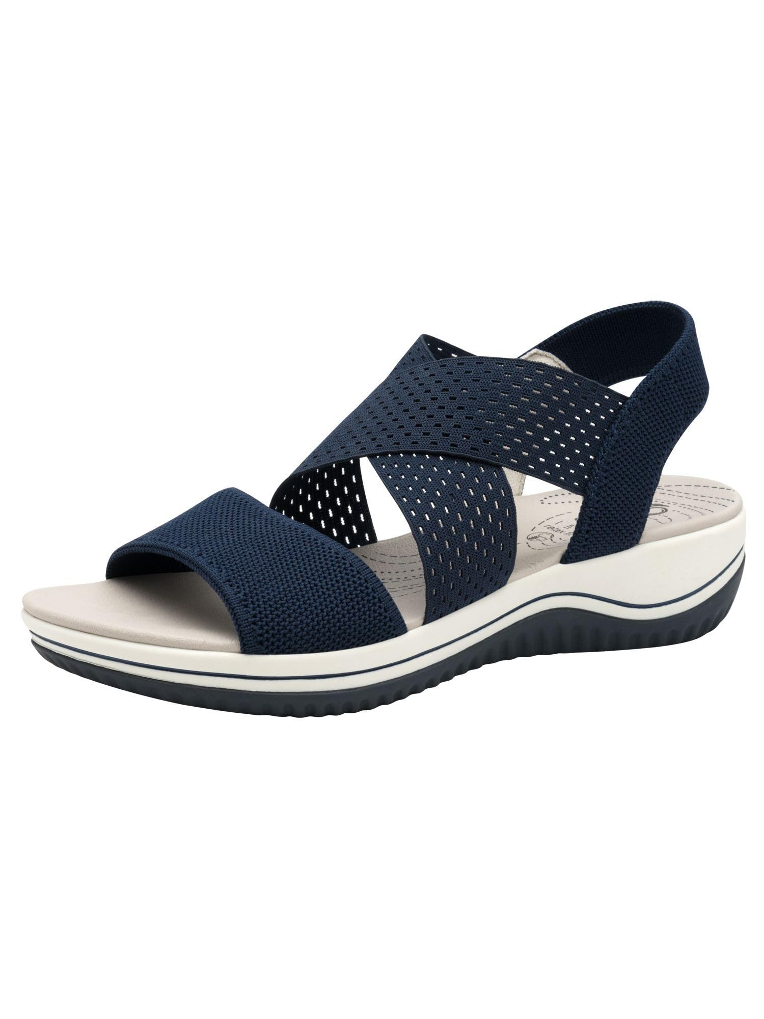 Jana Coshy Damen Sandalen flach Elastisch Vegan