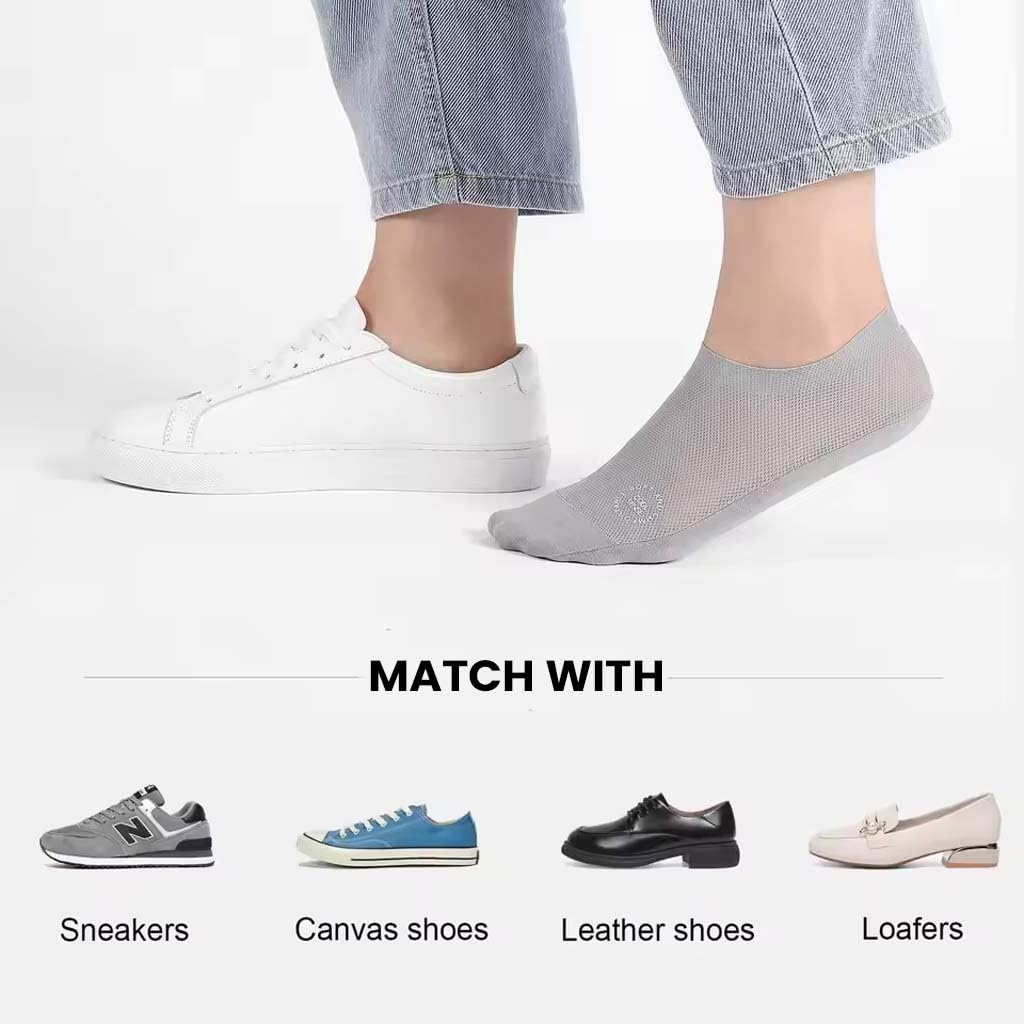 TECPHILE Anti Slip Low Cut No Show Loafer Socks for Men Made with Durable, Breathable, Odorless, Sweatproof invisible Sock Anti-Bacterial Seamless Super Soft ideal for Summers - Image 3 thumbnail