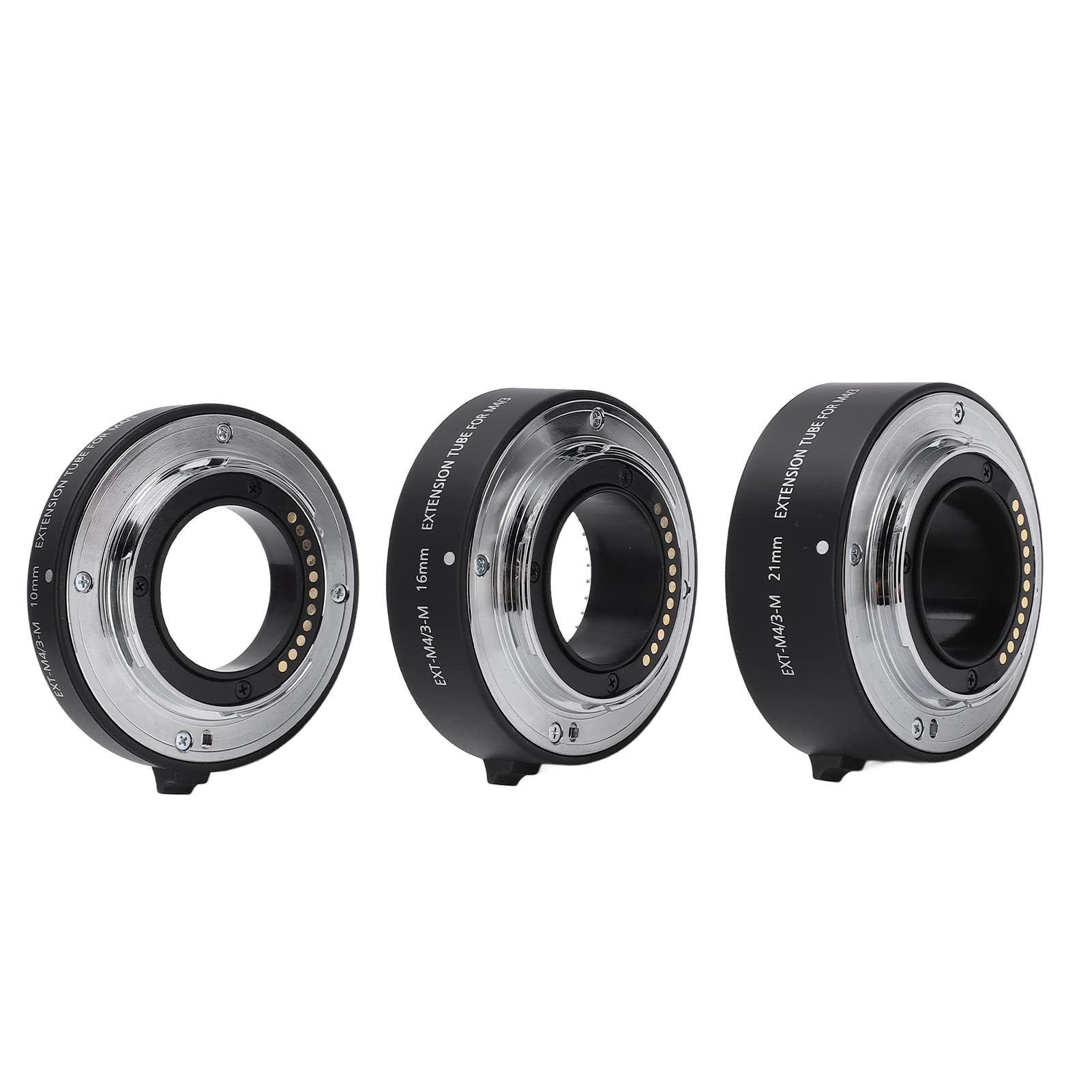 Tubos de extensión Macro para, Anillos adaptadores de aleación de Aluminio de 10 mm, 16 mm, 21 mm con contactos electrónicos, convertidor de Lentes de Primer Plano para