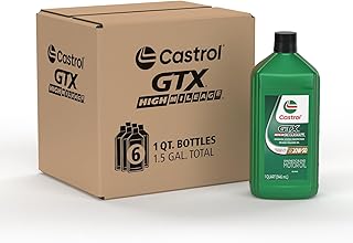 Castrol High Mileage Motor Oil (6 Quarts)