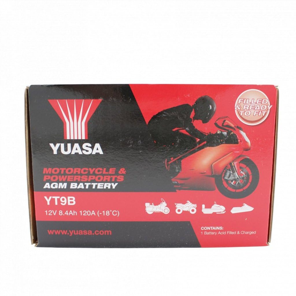 Yuasa batteria yuasa yt9b precaricata sigillata batteria moto convenzionale 12 v capacità affidabile resistente vibrazioni
