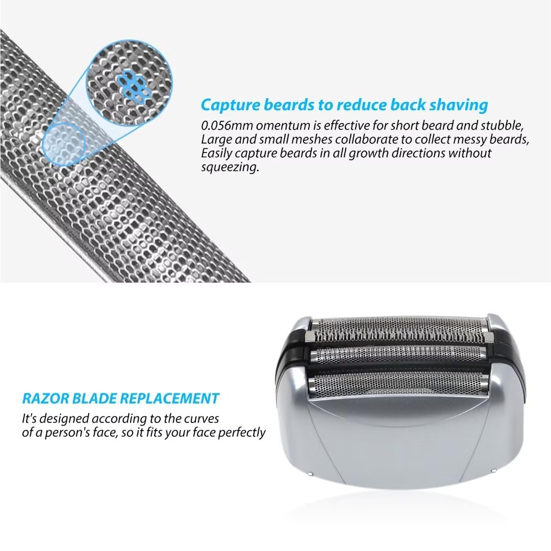 New Replacement Shaver Outer Foil and Inner Blade Set Fits for Panasonic WES9020PC, Suitable for ARC4 4-Blade Shaver ES8243AA Zafina-UP Upgraded Replacement