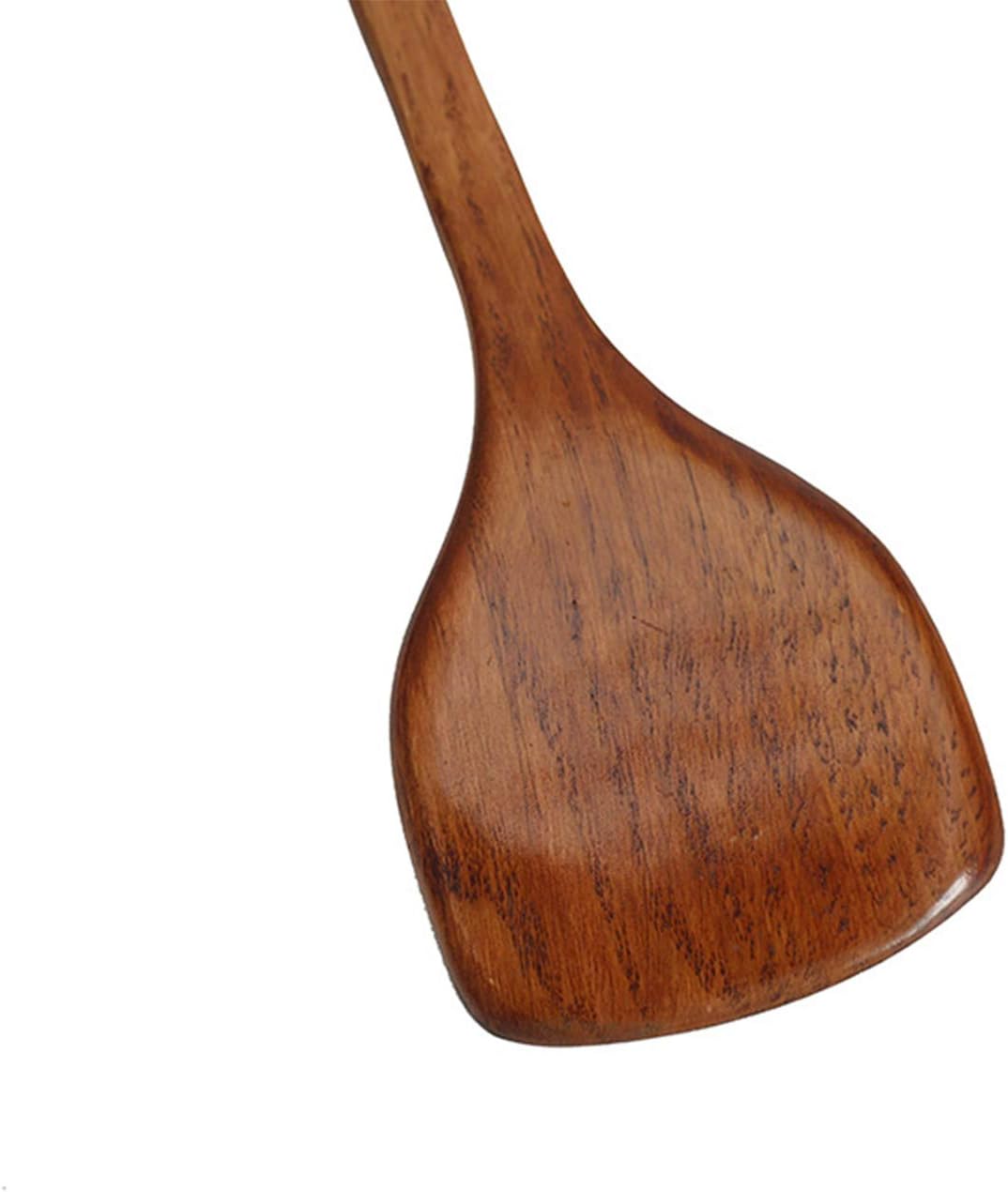 Wooden Spatula, 2Pcs Long Handle Flat Non-Stick Kitchen Cookware for Mixing and Cooking, 15.35” - Image 4