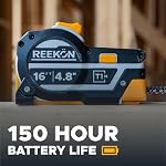 REEKON T1M Mesure de bande numérique Utilitaire 16ft (Français) – Outil de mesure intelligent Bluetooth, précision 1/32, sauvegarde 1000+ Mesures, LCD Affichage, 150 Durée de vie de la batterie & Remboursé