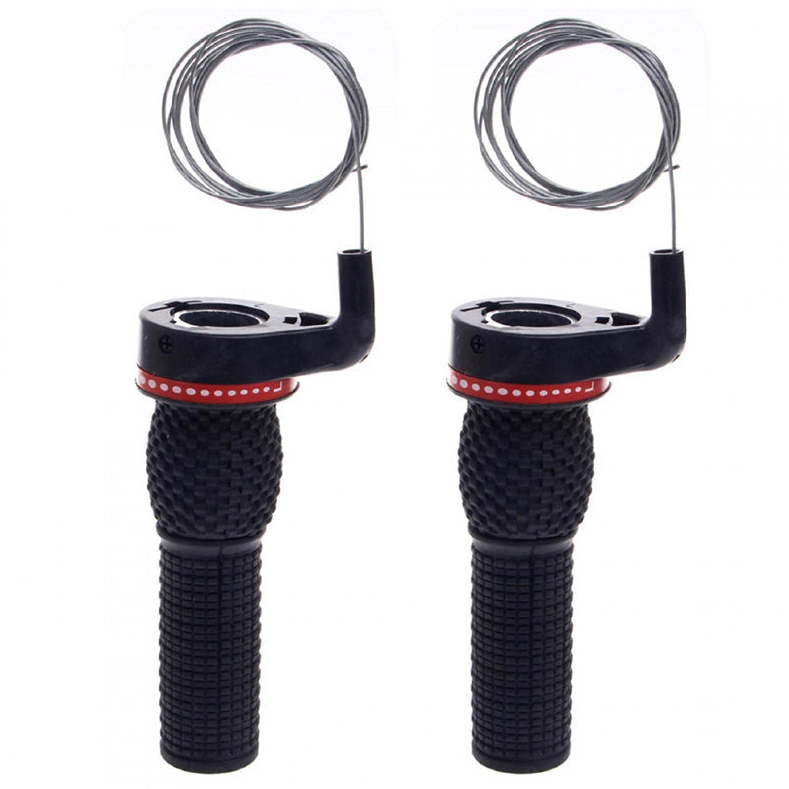 DSFSAEG Bicycle Bike Twist Grip Gear Shifter Handle Set 2Pcs, Mountain Bike Speed Shifter Reverse Rolling Stick Device Set, Bicycle Cycling for 18/21 speed bicycle Bike Shift Levers(1)