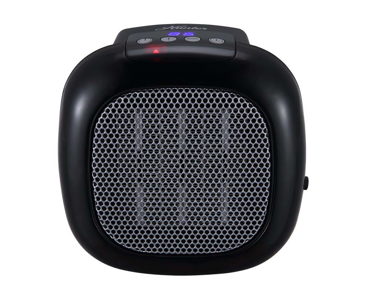 Amazon.com: Hunter 750W Wall Mount Space Heater with Remote Control-12 Hour  Timer, 1 Heat Setting, Black : Home u0026 Kitchen
