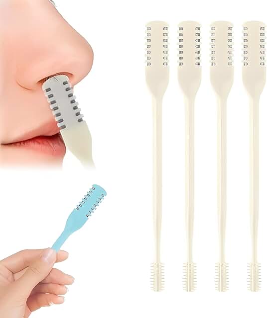 2-in-1 Nasal Hair Cutter, Double Sided Nose Hair Cutter, Manual Nostril ...