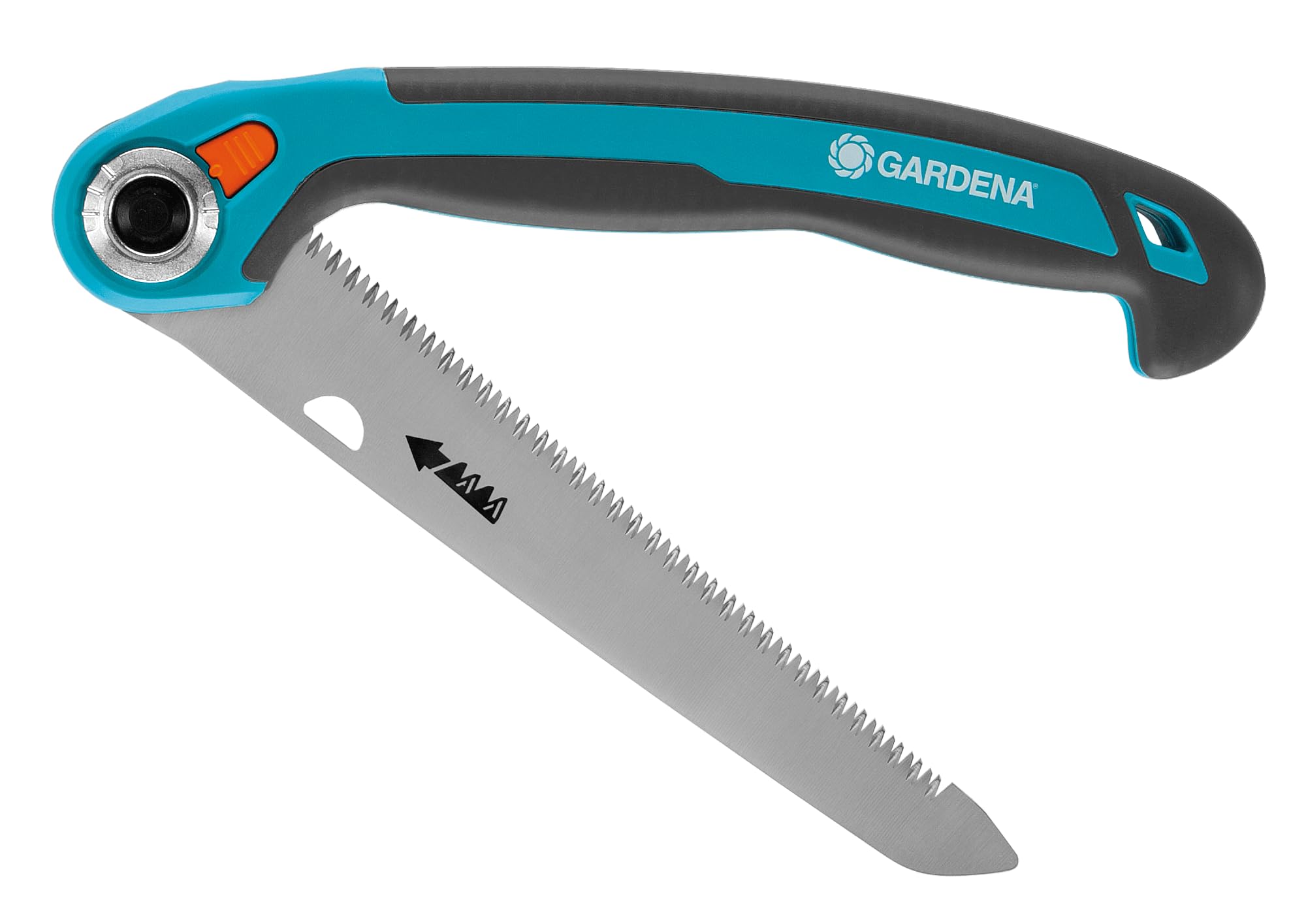 Gardena Scie xe0 xe9laguer repliable 200 P : scie pratique en acier xe0 ressort de qualitxe9, excellentes performances, coupe prxe9cise, forme de poignxe9e coudxe9e (8743-20)