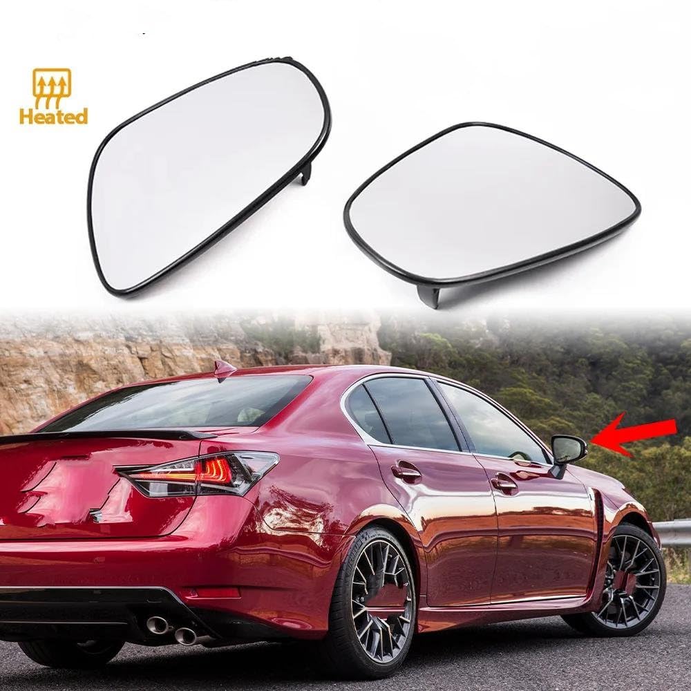 交換ミラーグラス ゴルフ用 MK6 2009-2012 車左右バックミラーサイドウイングミラーガラス加熱部分広角 (サイズ : 左) 1 ペアゴルフカートサイドミラーバックミラー EZ-GO ヤマハ用クラブカーに適合
