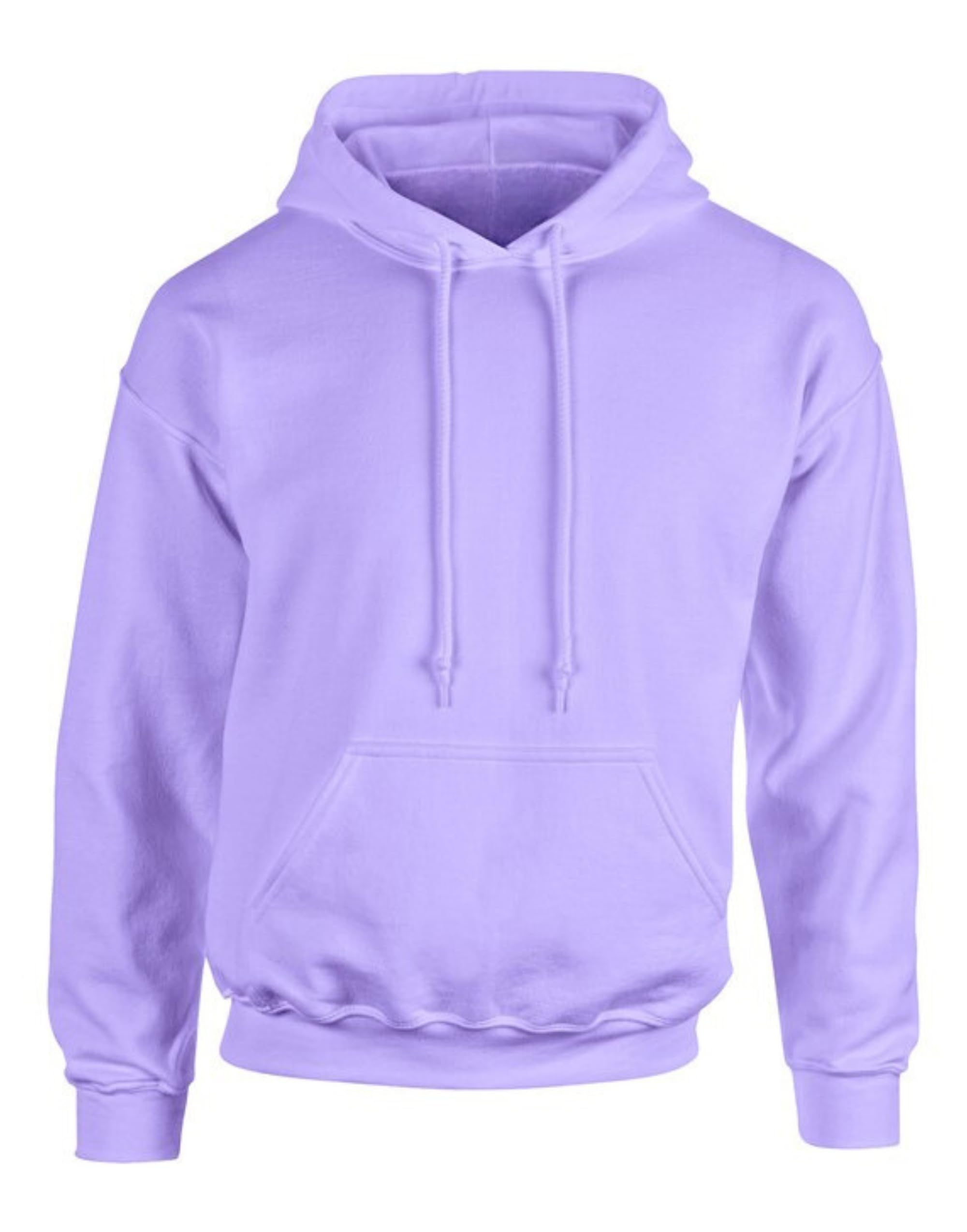 Aremie Unisex Orchid Plain Pullover Hoodie Mens Ladies Hooded Sweatshirts Hoody Sweat Top Jumper, Lilac Lavender Purple (2Xl)