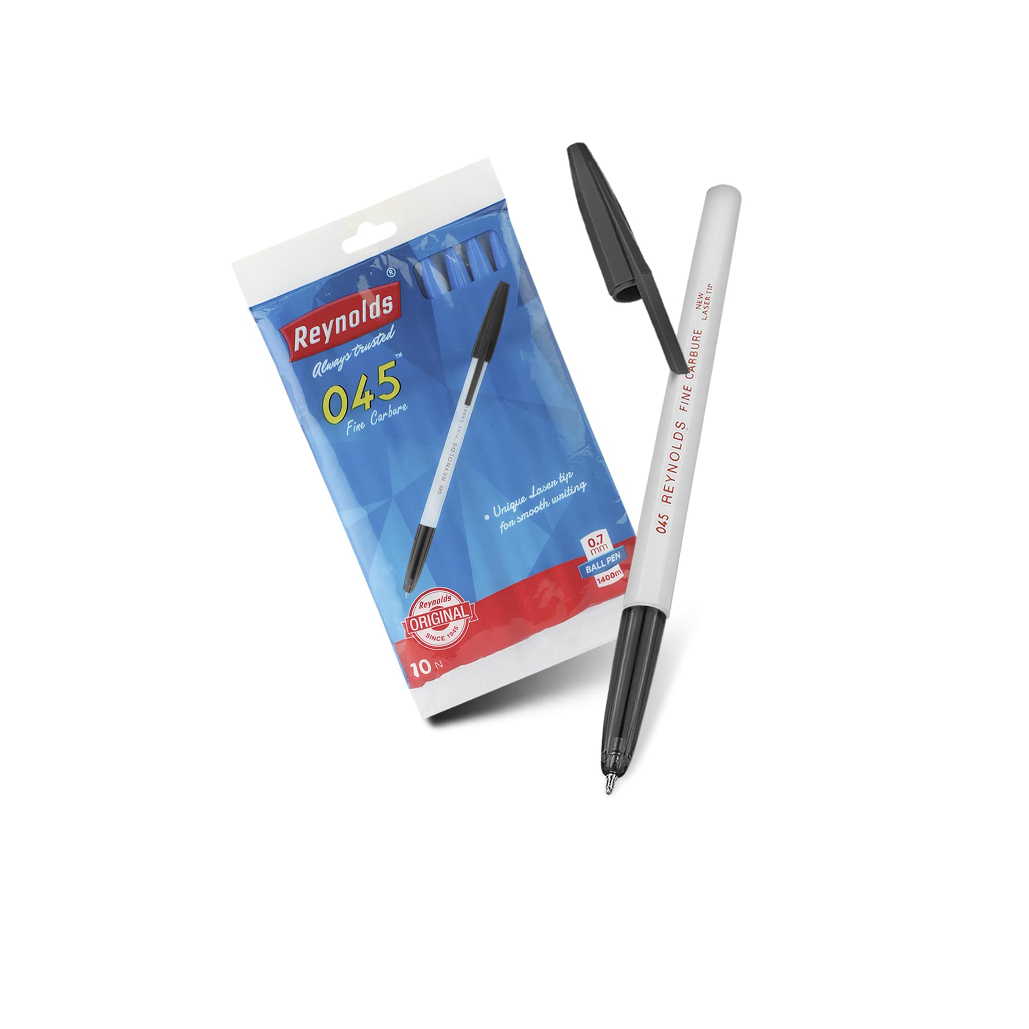 Reynolds 045 CARBURE 25 CT JAR, 16 BLUE, 6 BLACK & 3 RED | Ball Point Pen Set With Comfortable Grip | Pens For Writing | School and Office Stationery | Pens For Students | 0.7mm Tip Size — Amazon image 8