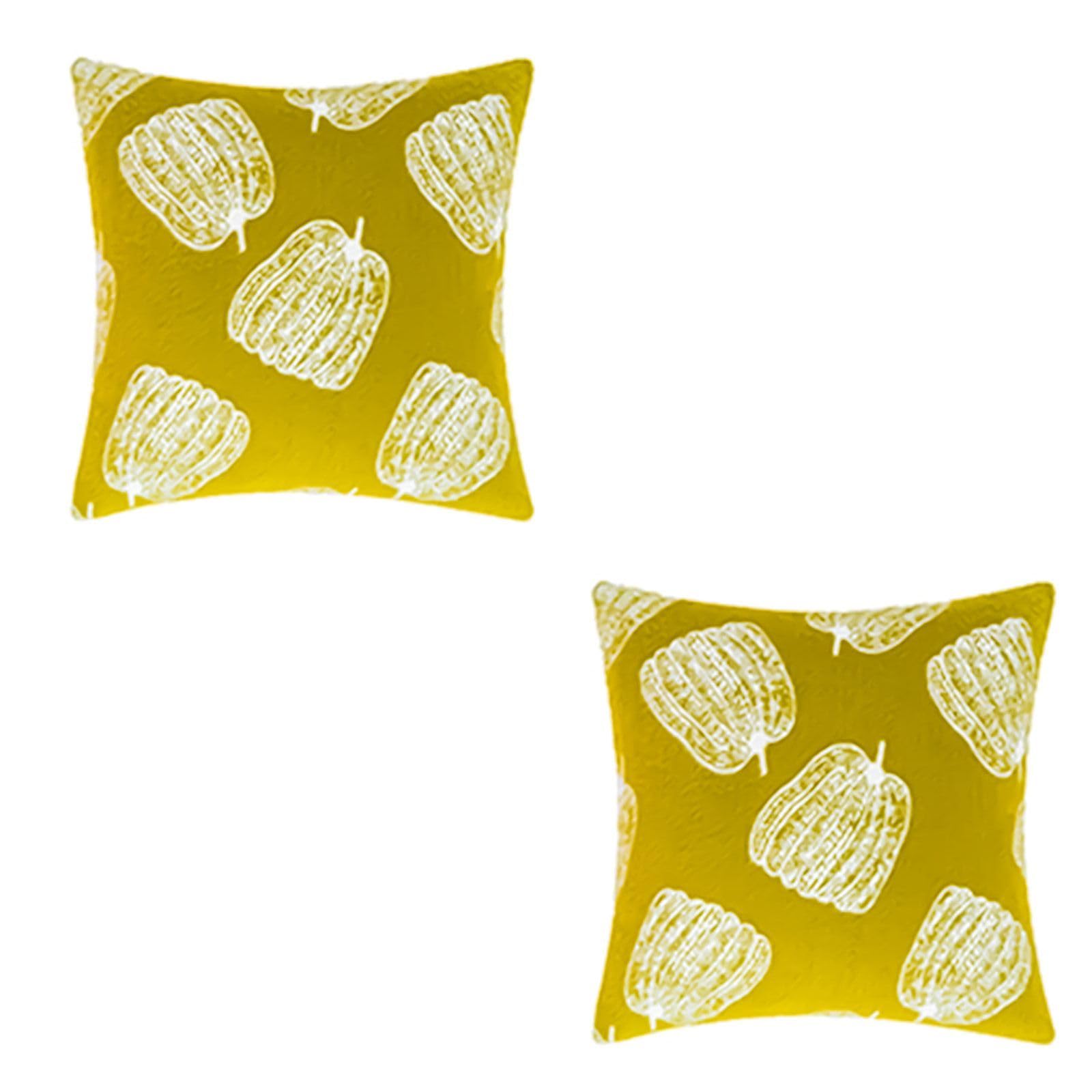 Buxuaaaa Pillow Cover Autumn Pumpkin Throw Pillow Covers Pillowcases 45x45cm for Thanksgiving Couch Accessories 2PCS Covers