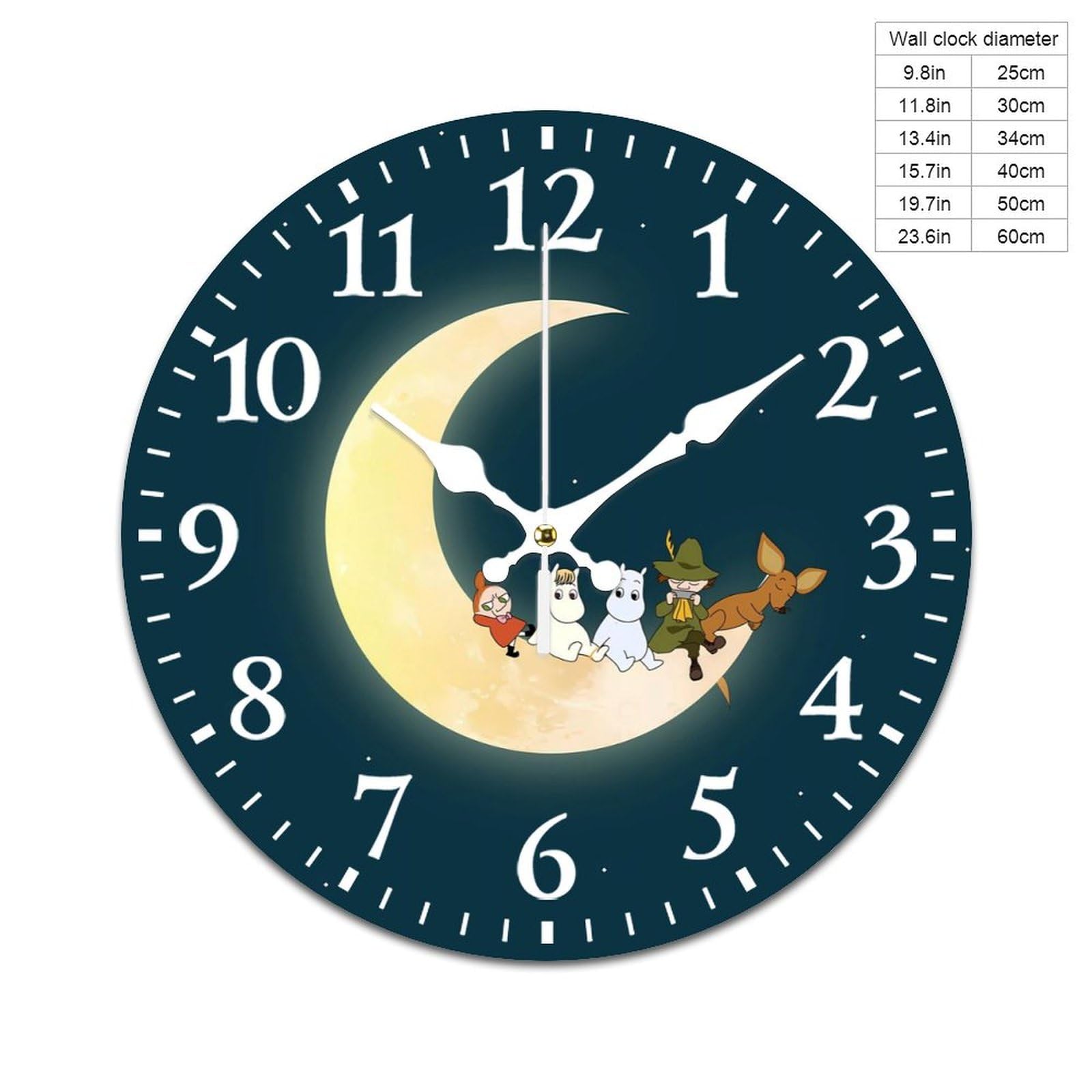 ムーミン　壁掛け時計 Amazon.co.jp: ムーミン 掛け時計 PVC壁掛け時計 静音 連続秒針
