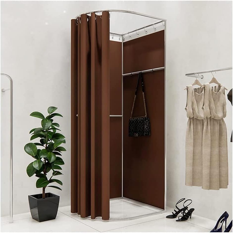 衣料品店フィッティングルーム屋外シンプルなモバイルドレッシングルームショッピングモールオフィス用の簡単な設置が Color 70x70x180cm Brown Size ポイント10倍 衣料品店フィッティングルーム屋外シンプルなモバイルドレッシングルームショッピングモールオフィス用の簡単な設置が Color 70x70x180cm Brown Size ポイント10倍