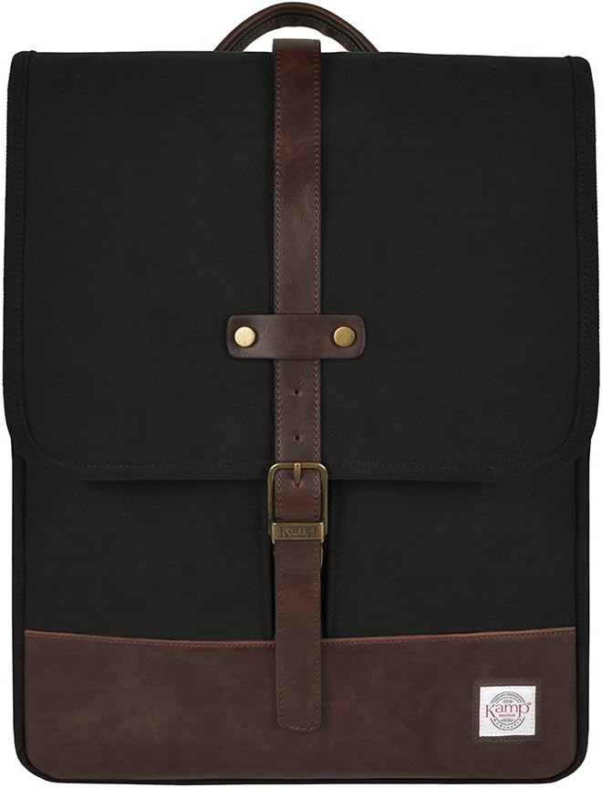 Kamp New York Classic Flat Backpack (Black)