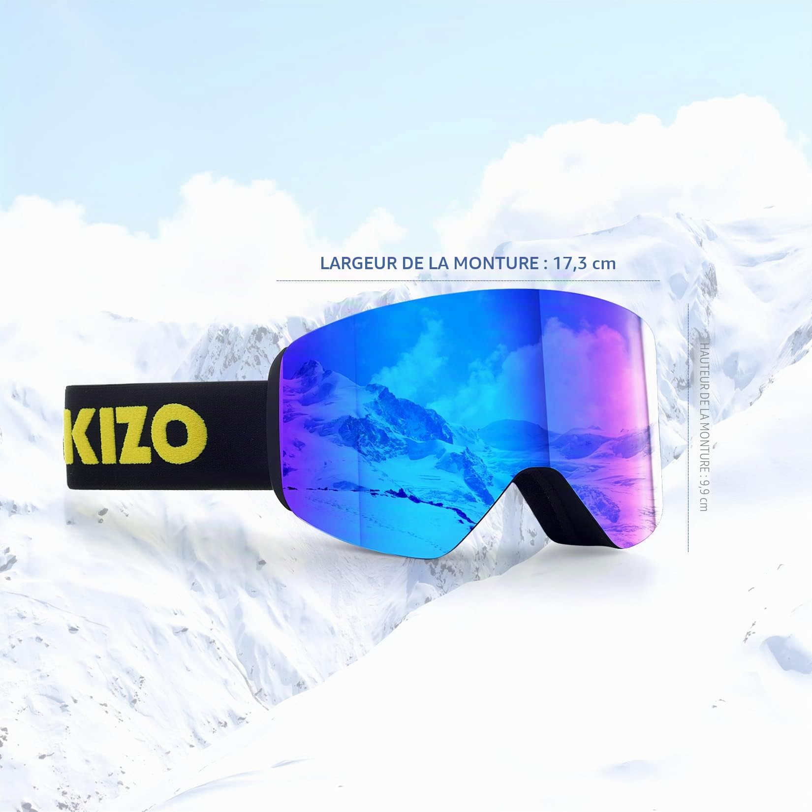 Lunettes de Ski Goggles Masque Snowboard Lunettes Motocross Masque pour Lentille Antibuée