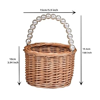 Amazon.com: BETAULIFE Wicker Rattan Flower Girl Basket