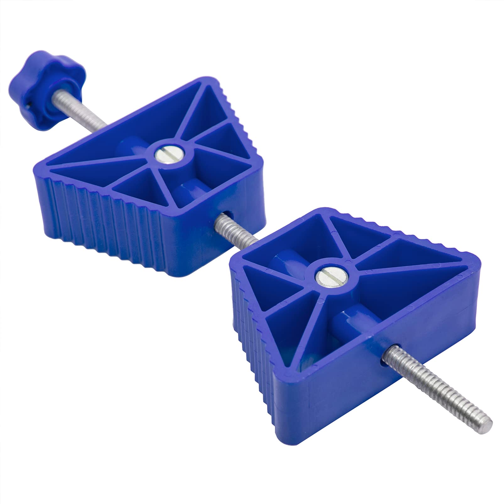 Photo 1 of Homeon Wheels RV Dual Wheel Stop- Stabililizes Your Dual Axle Trailer by Securing Tandem Tires to Prevent Movement While Parked, Blue, Small