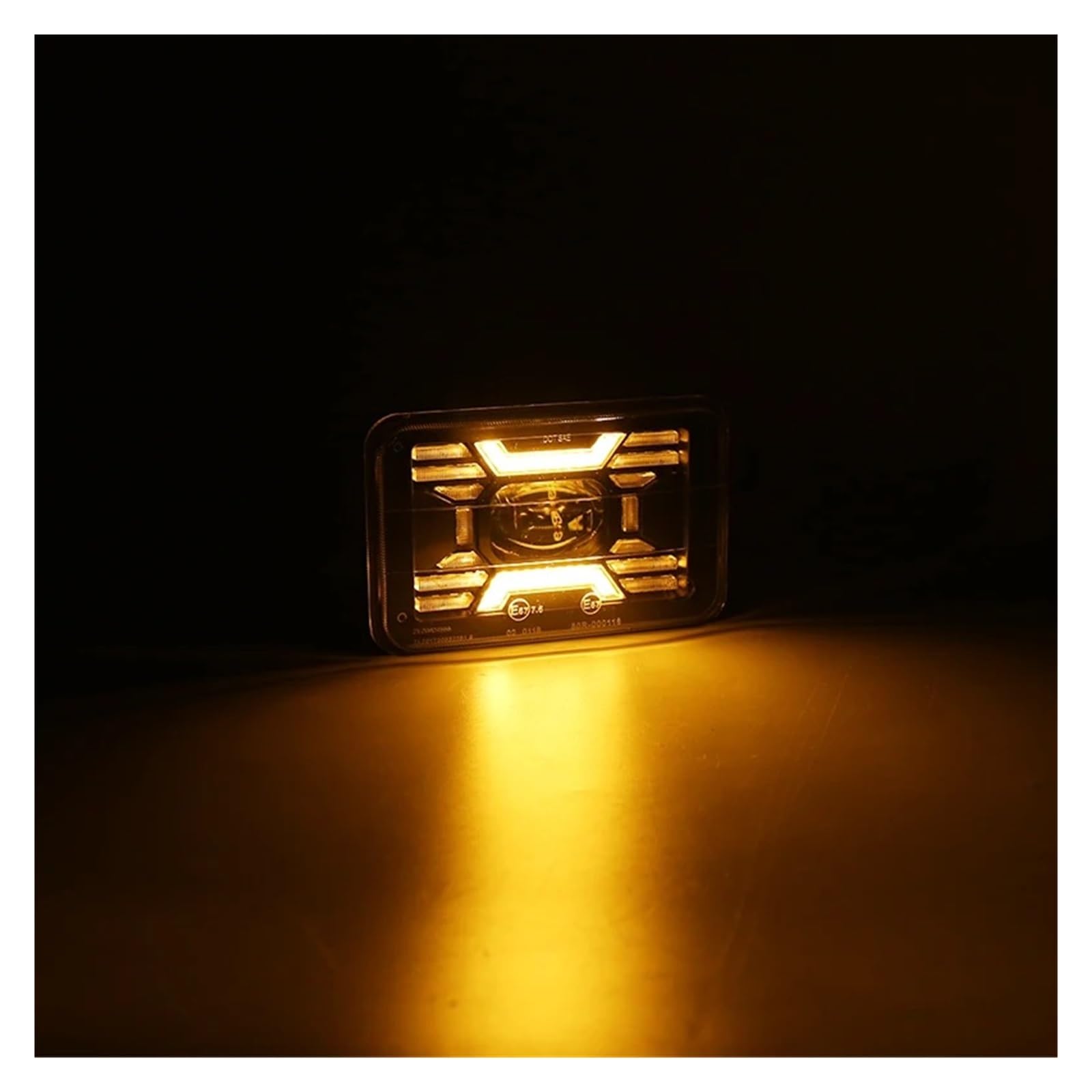 Pour Suzuki DRZ 1 Pièces DOT Noir Moto DRL Lampe 4X6 Phare LED Phare Universel Moto