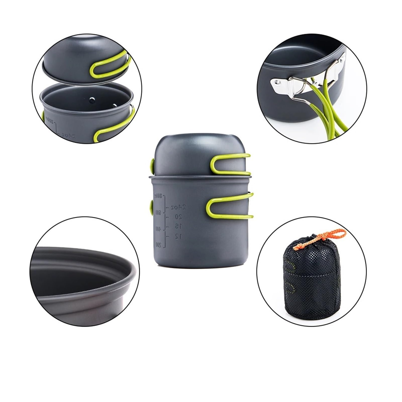 Campeggio Utensili Da Cucina Outdoor Stoviglie Pot Set Escursionismo Picnic Viaggi Turistici Piatti Forniture