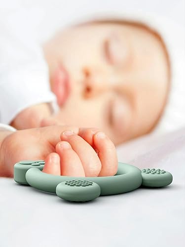 Miniatura 7 de PandaEar Paquete de 3 juguetes de dentición de silicona, anillos de dentición para bebés, mordedor sin BPA para 0 a 12 meses, calmante para las