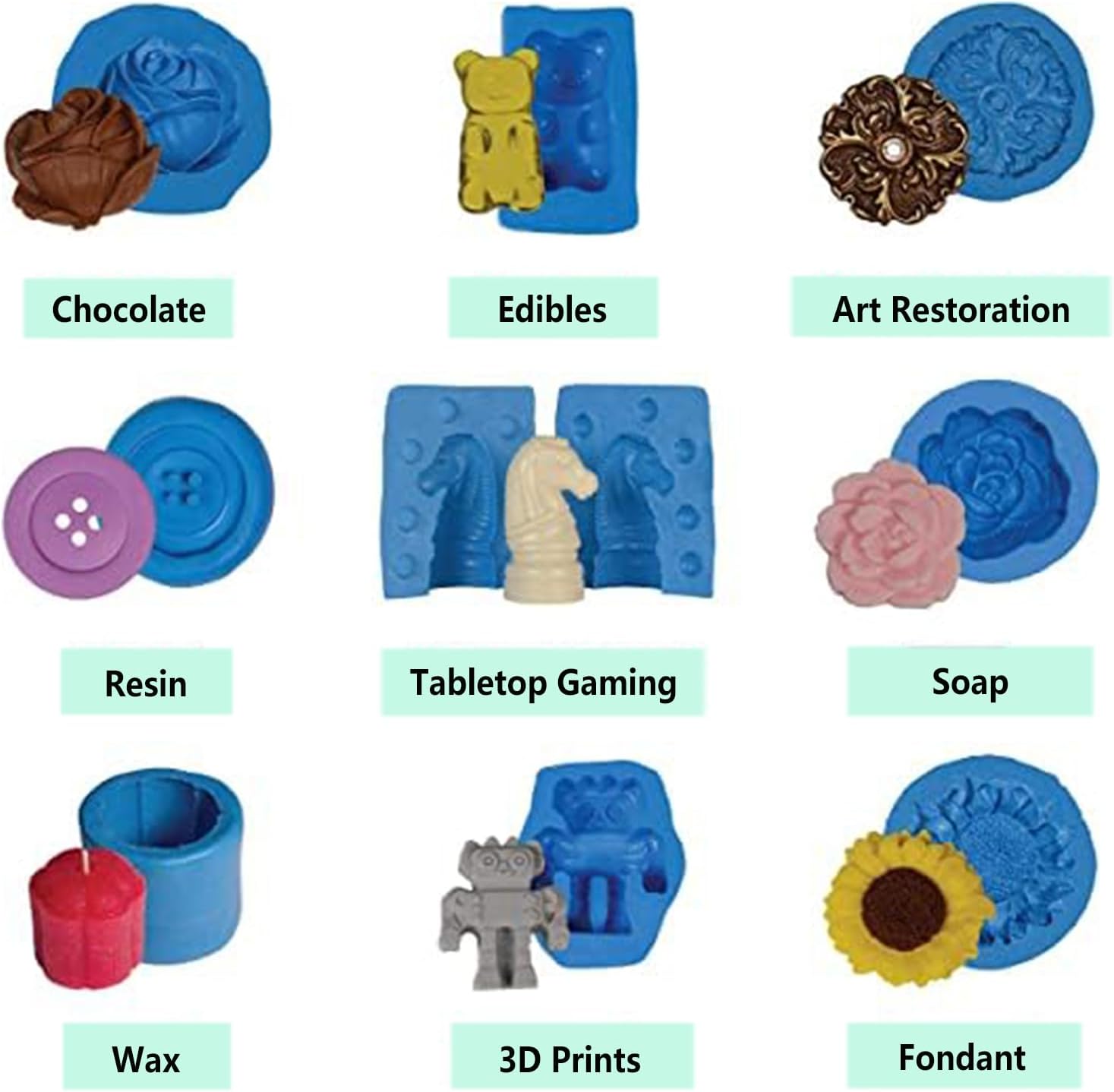 Silicone Putty, 120g Base + 120g Catalyst Rubber Mold Making Kit VPS Putty Fast Set for Reusable Silicone Molds, Resin Molds, Soap