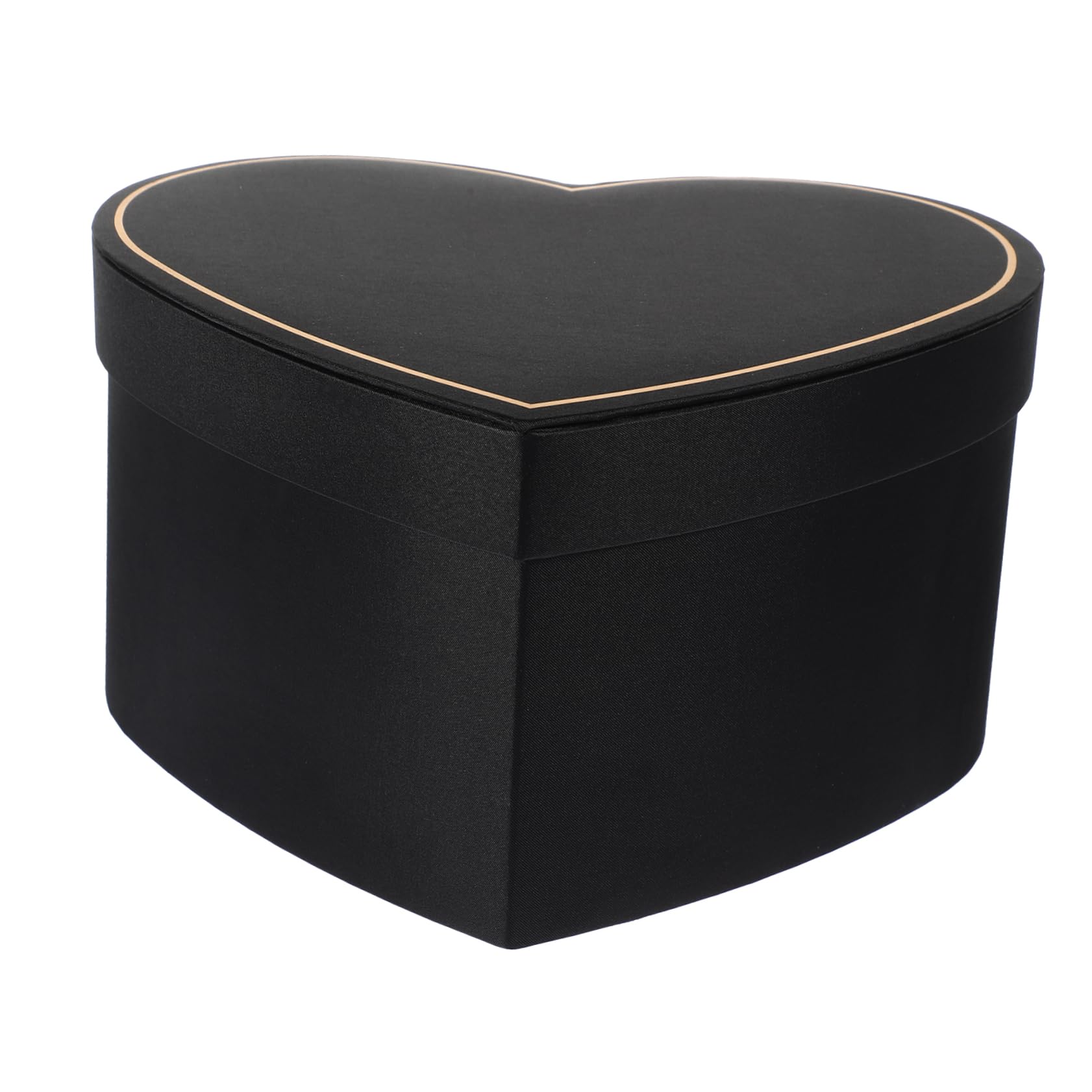 Gadpiparty Herzförmige Geschenkbox Mit Deckel Mittlere Aufbewahrungsbox Aus Stabilem Material Schwarz Für Gastgeschenke Süßigkeiten Und Blumenarrangements Bei Hochzeiten Und Feiern