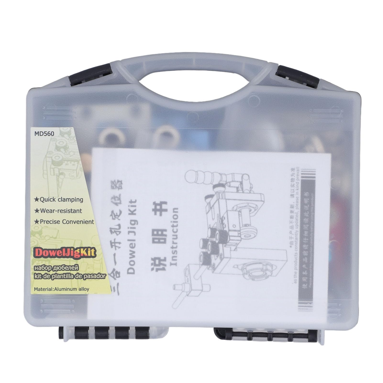 Bohrpositionierungsset, 3-in-1-Lochstanzer-Locator, rundes Holzdübel-Set, professionelles Handbohrwerkzeug aus Aluminiumlegierung
