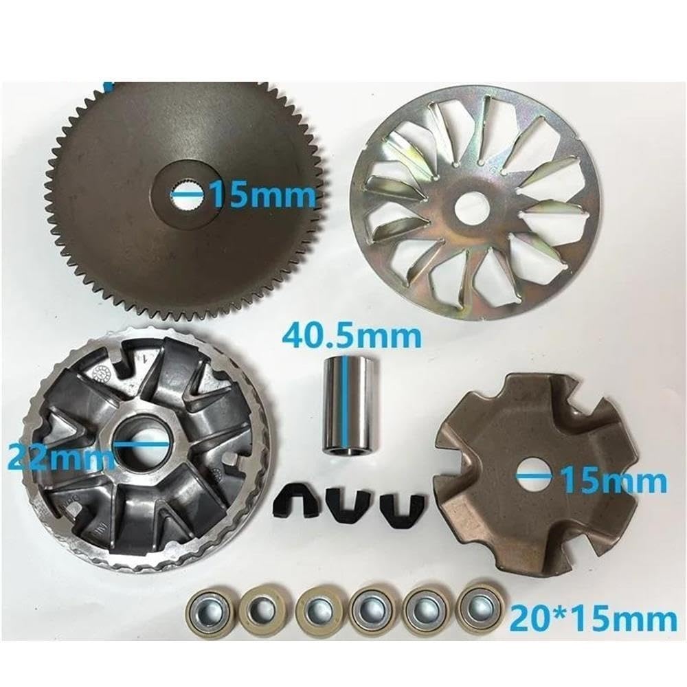 Conjunto Variador Embrague Polea Ho Nav 110 110cc 20x15mm 17G