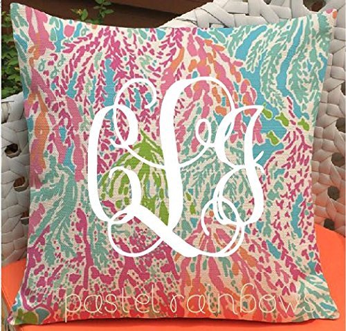 monogram nursery pillow